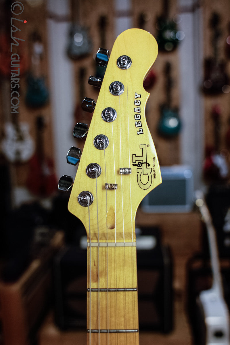 G&amp;L Legacy Tribute Blue Upgraded Pickups and Tuners and Case!