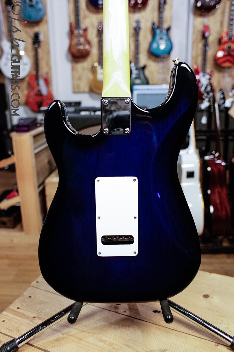 G&L Legacy Tribute Blue Upgraded Pickups and Tuners and Case