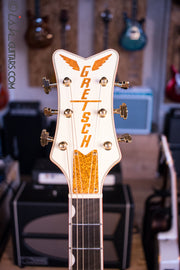 Gretsch G6139-CB White Falcon Center Block Signed by Brian Setzer and Johnny “Spazz” Hatton