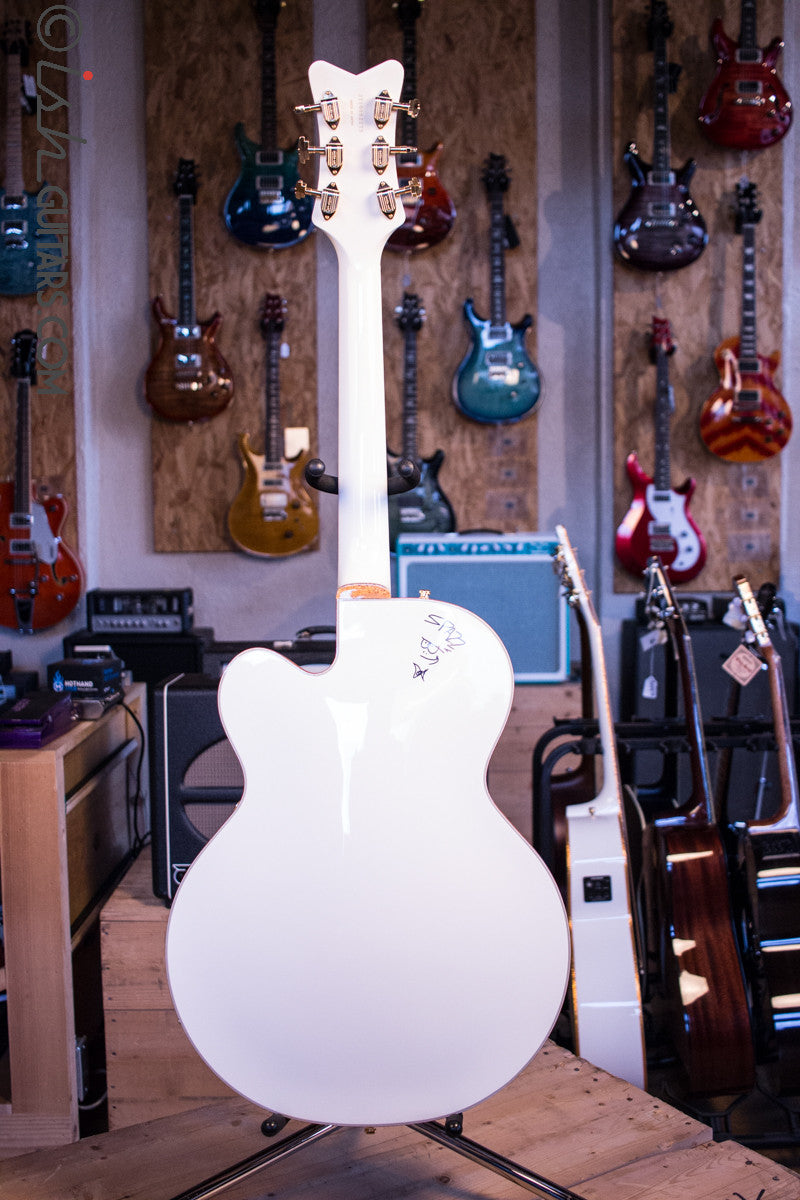 Gretsch G6139-CB White Falcon Center Block Signed by Brian Setzer and Johnny “Spazz” Hatton