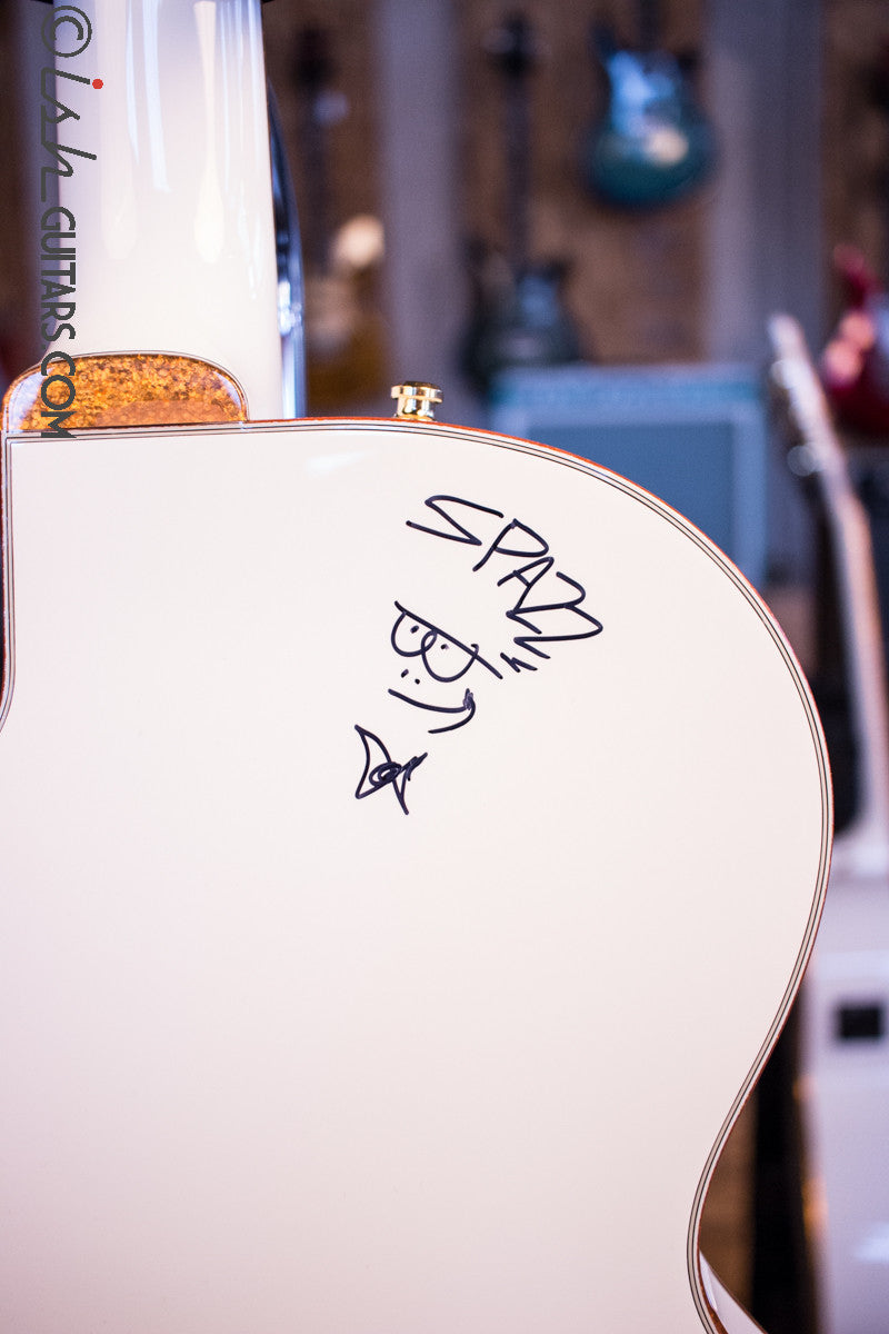 Gretsch G6139-CB White Falcon Center Block Signed by Brian Setzer and Johnny “Spazz” Hatton