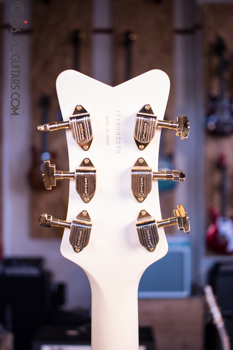 Gretsch G6139-CB White Falcon Center Block Signed by Brian Setzer and Johnny “Spazz” Hatton