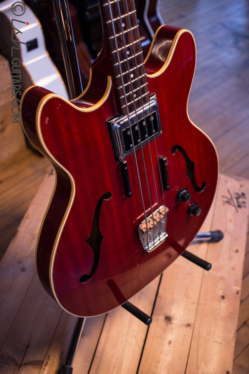 Guild Starfire Bass Guitar 1967 Cherry Vintage w/ Original Case Brazilian Rosewood Fretboard