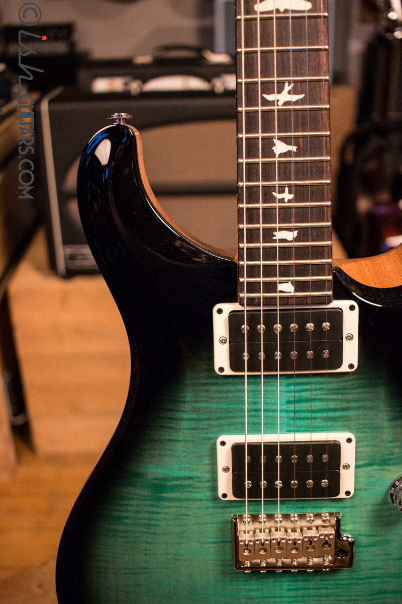 Paul Reed Smith PRS CE24 Custom Color Teal Burst Natural Back Electric Guitar