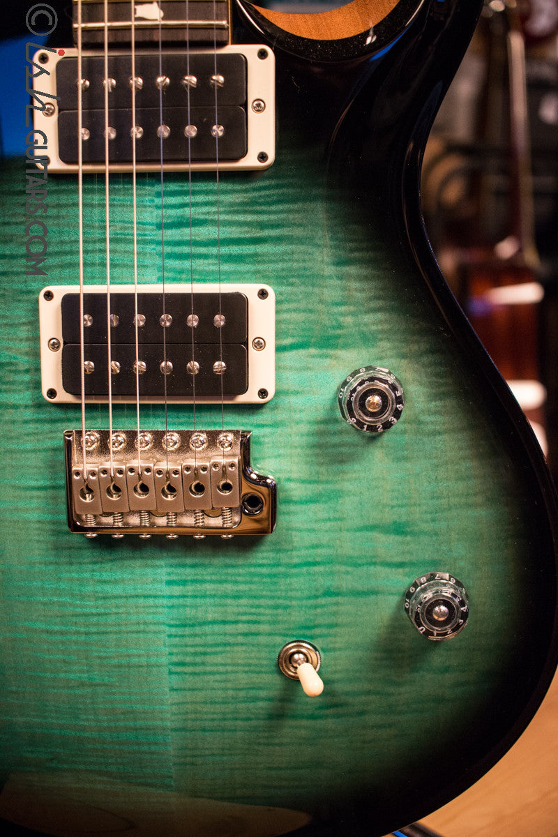 Paul Reed Smith PRS CE24 Custom Color Teal Burst Natural Back Electric Guitar