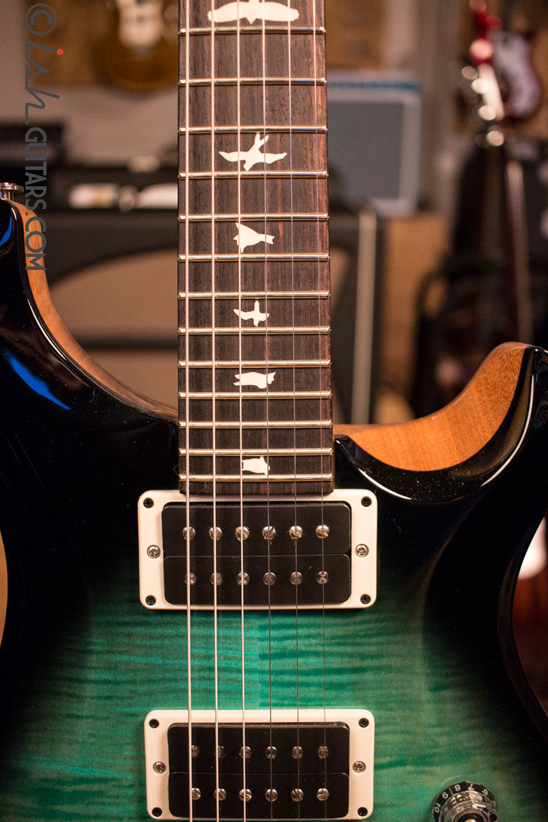 Paul Reed Smith PRS CE24 Custom Color Teal Burst Natural Back