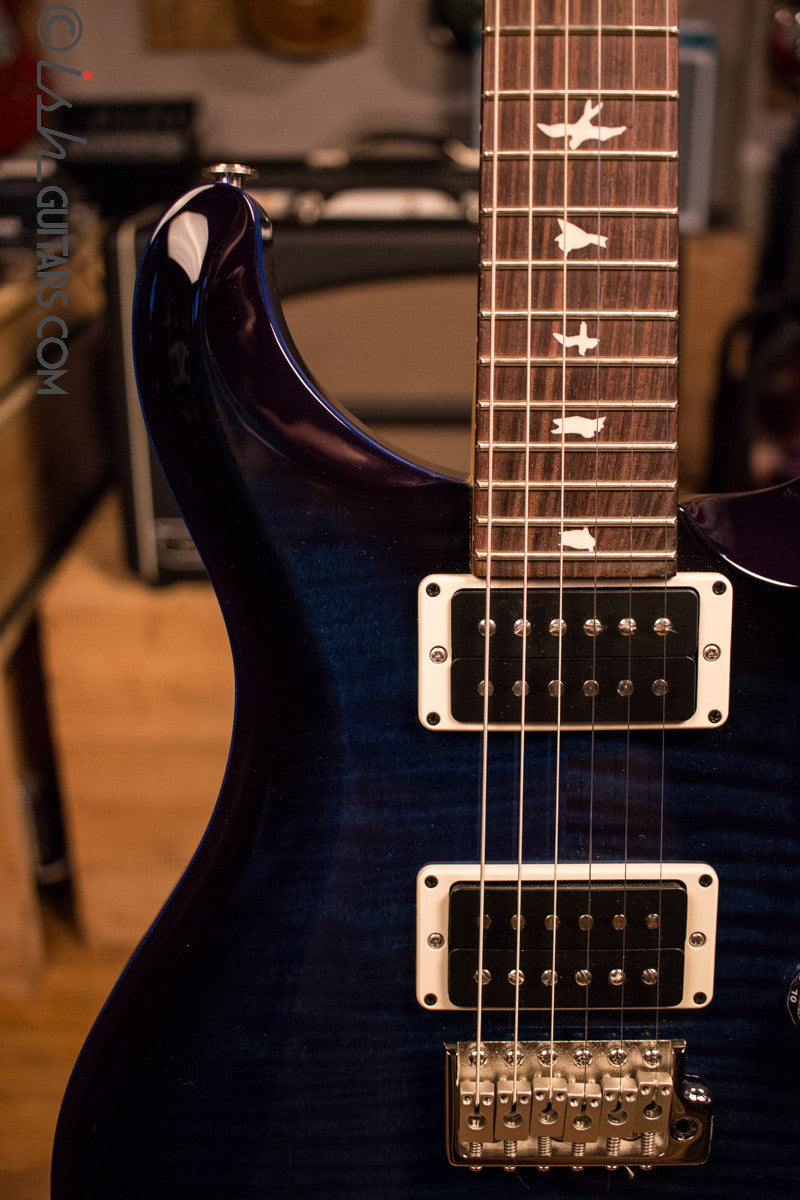 Paul Reed Smith PRS CE Custom Color Whale Blue Smokeburst with Blue Binding