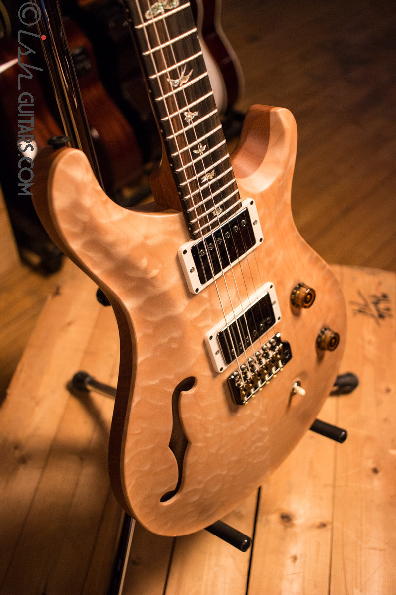 Paul Reed Smith PRS Custom 24 Semi-Hollow Wood Library Quilt Top Natural