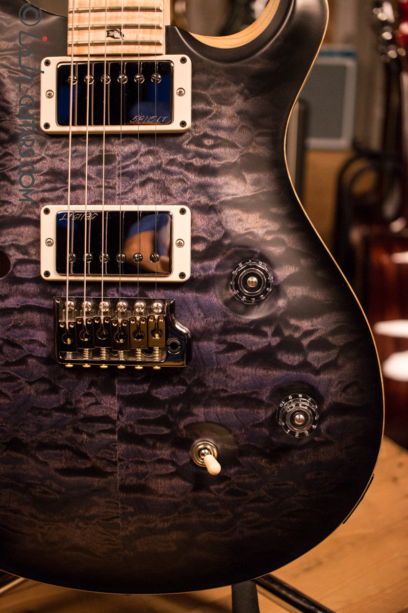 Paul Reed Smith PRS Custom 24 Semi-Hollow Wood Library Quilt Swamp Ash Purple Mist