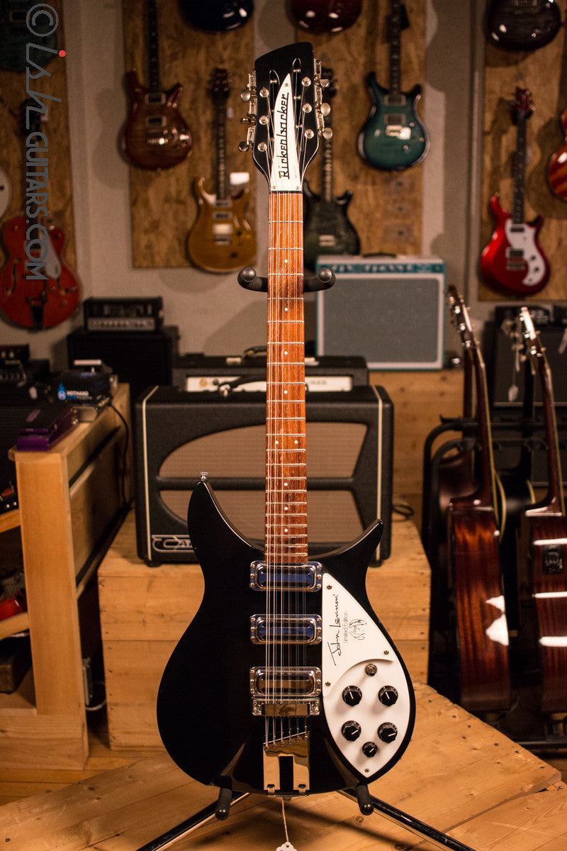 Rickenbacker 355 John Lennon Signature JL 355/12 String 325 Electric Guitar Black 1991
