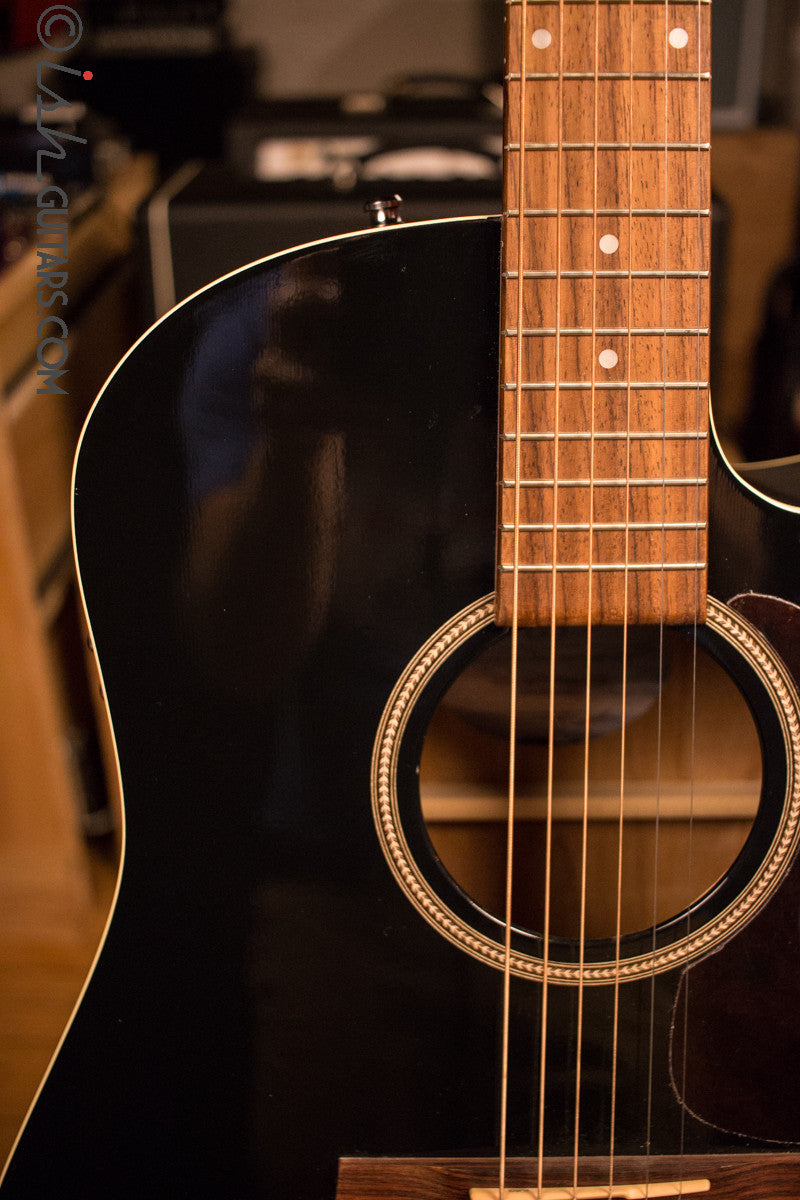 Seagull Entourage CW Black GT QI Acoustic Electric Guitar
