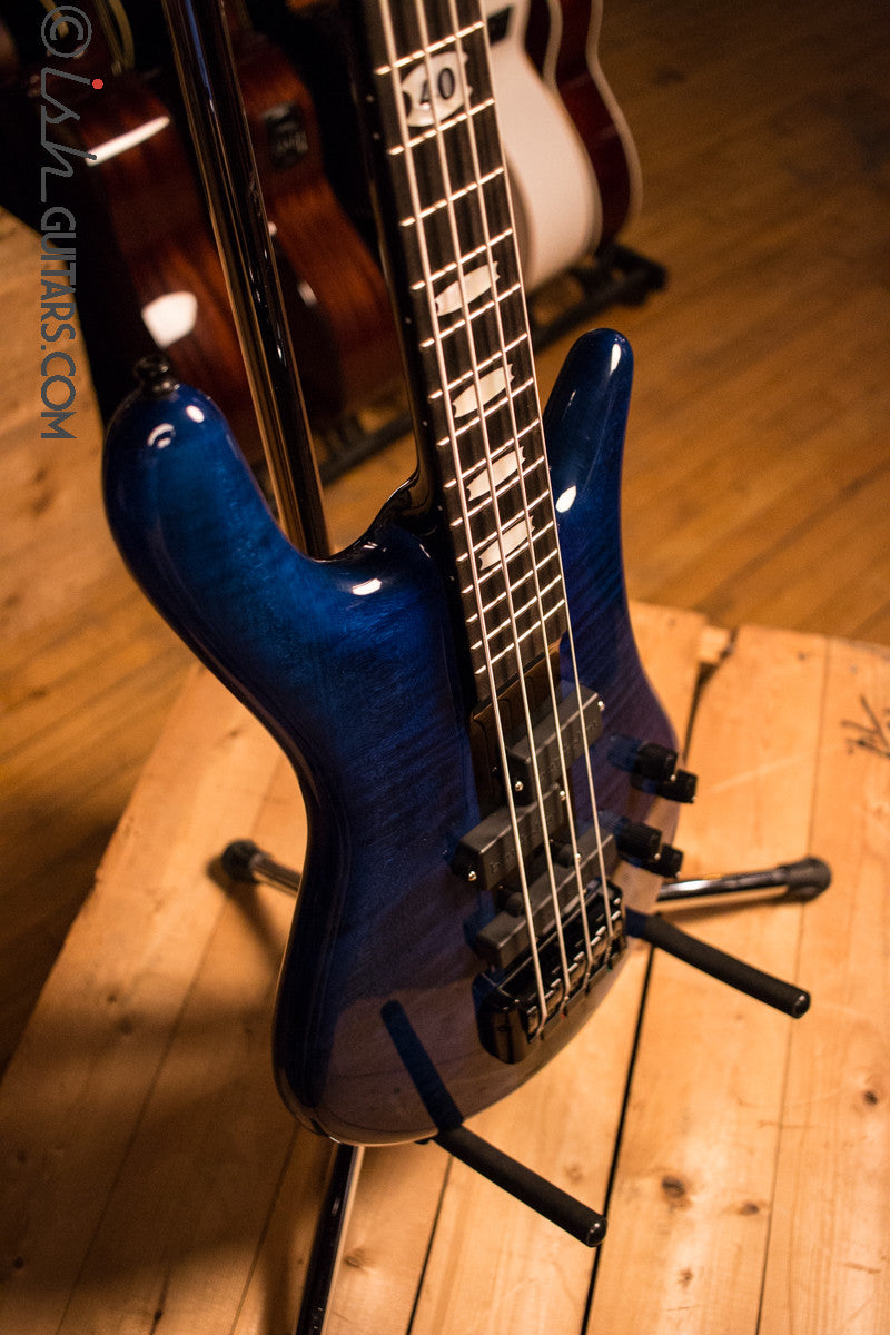 Spector Euro 4LX 40th Anniversary Blue 1 of 12 Limited Edition Bartolini Ebony