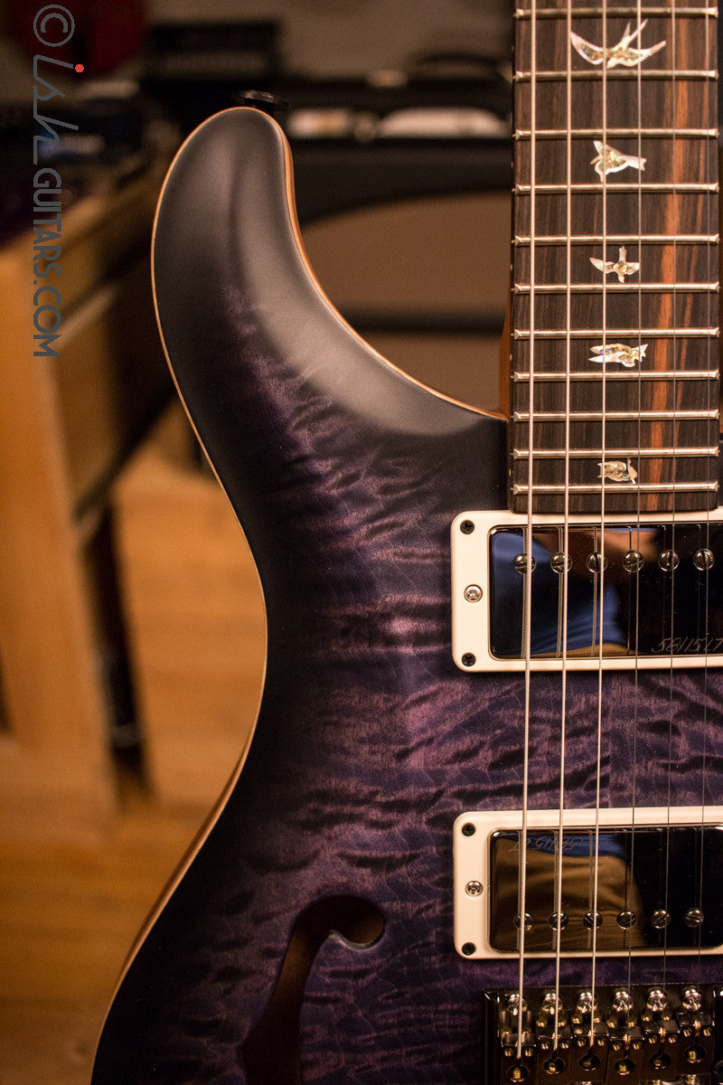 Paul Reed Smith PRS Custom 24 Semi-Hollow Wood Library Ish Guitars Exclusive Purple Mist