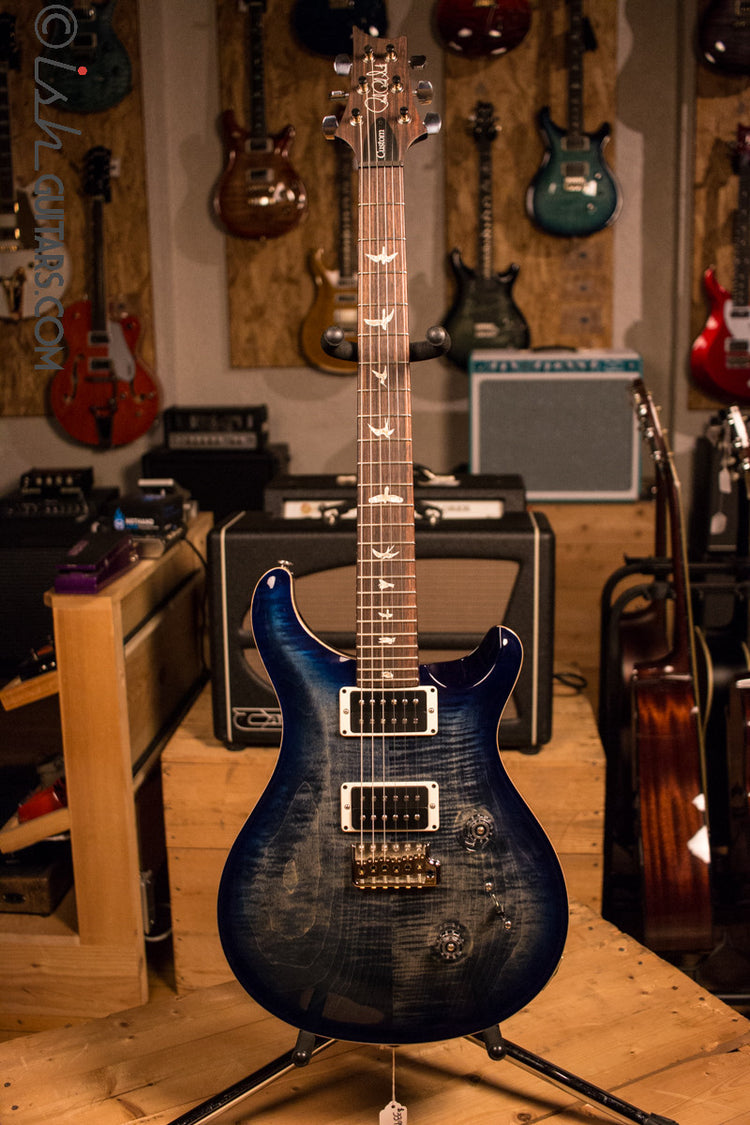 PRS Custom 24 Custom Color Faded Whale Blue Burst – Ish Guitars