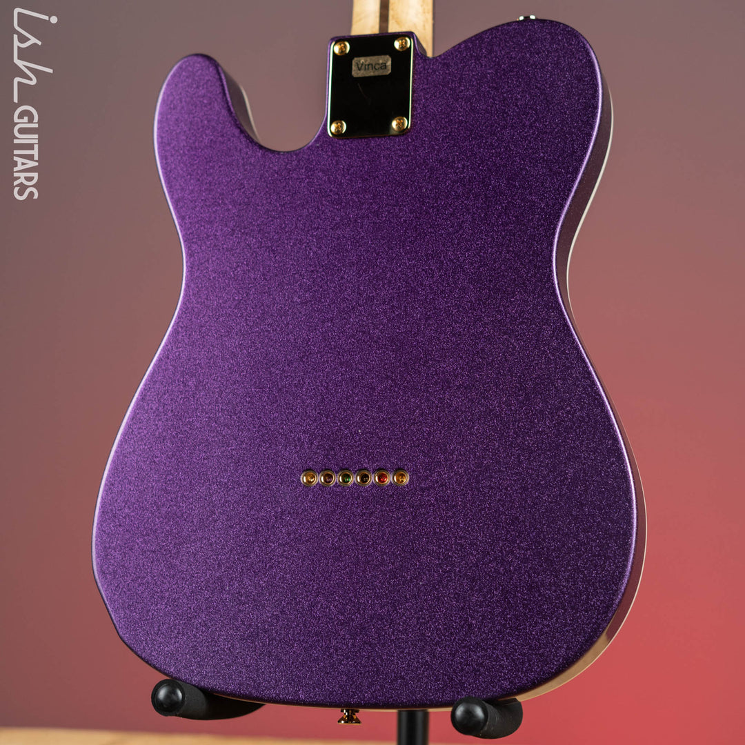 LSL Bad Bone 190 T-Style Electric Guitar Purple Sparkle