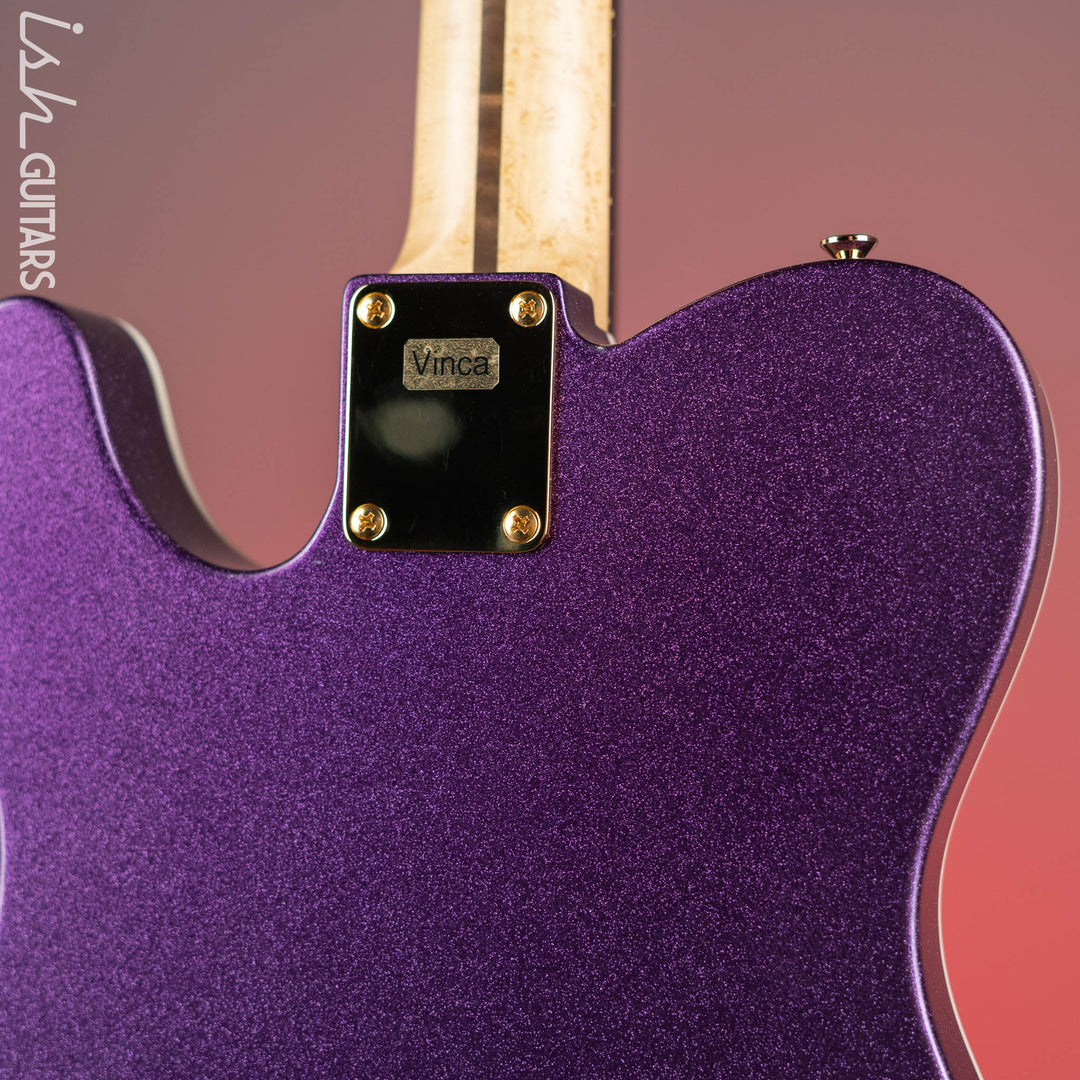 LSL Bad Bone 190 T-Style Electric Guitar Purple Sparkle