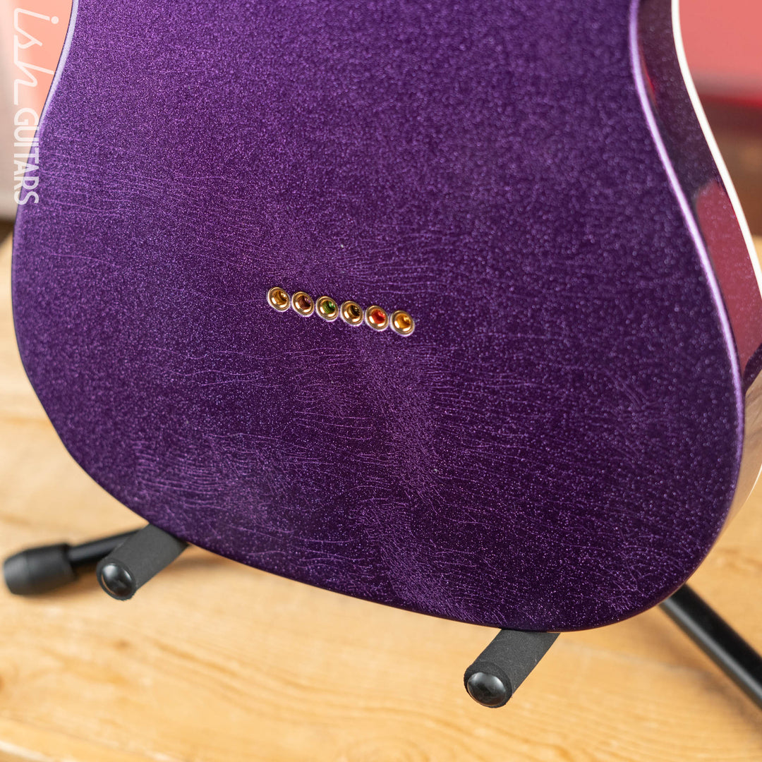LSL Bad Bone 190 T-Style Electric Guitar Purple Sparkle