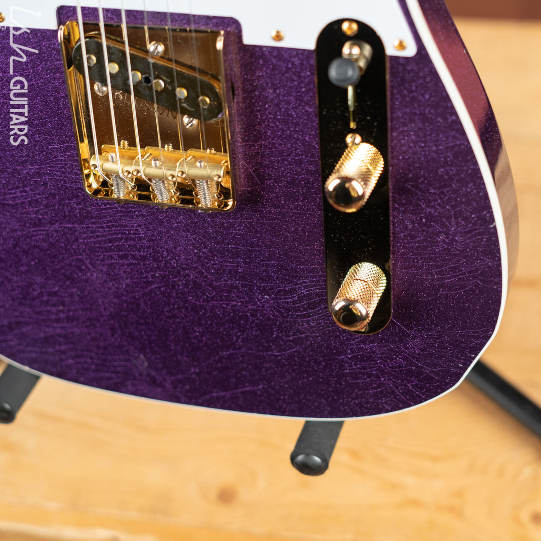 LSL Bad Bone 190 T-Style Electric Guitar Purple Sparkle