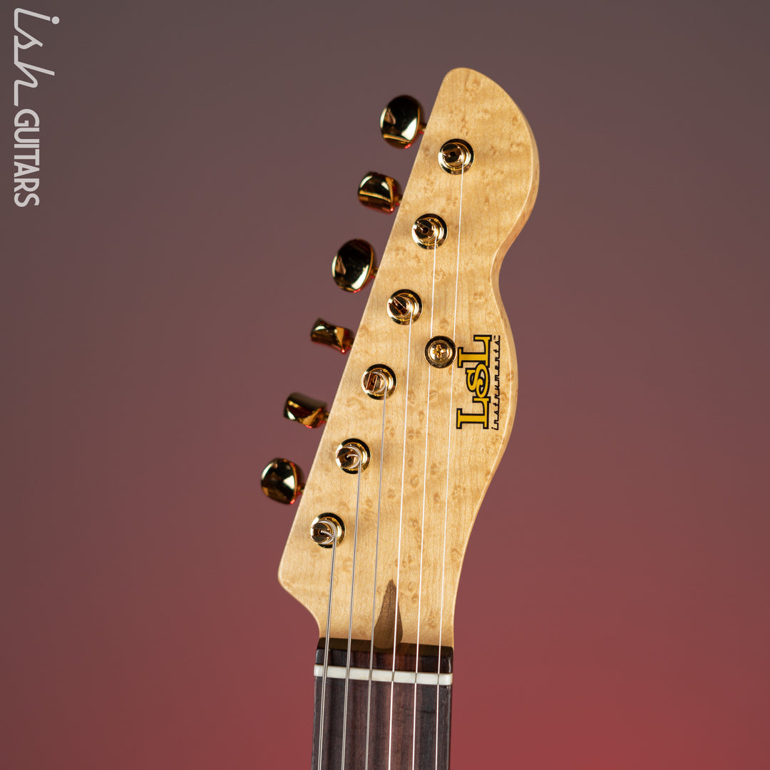 LSL Bad Bone 190 T-Style Electric Guitar Purple Sparkle