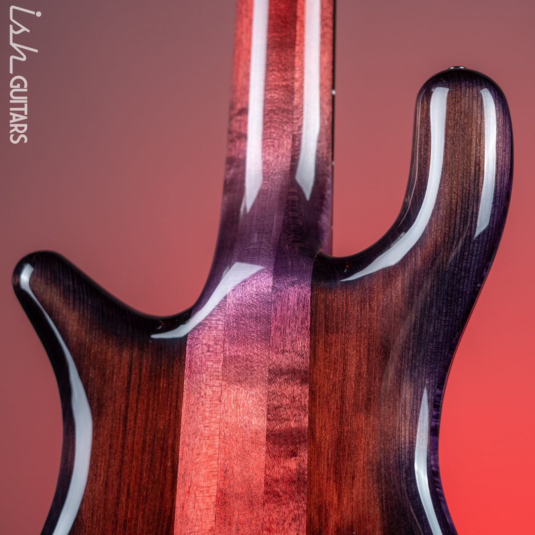 Spector NS-5 5-String Bass USA Black Cherry Purple Burst High Gloss