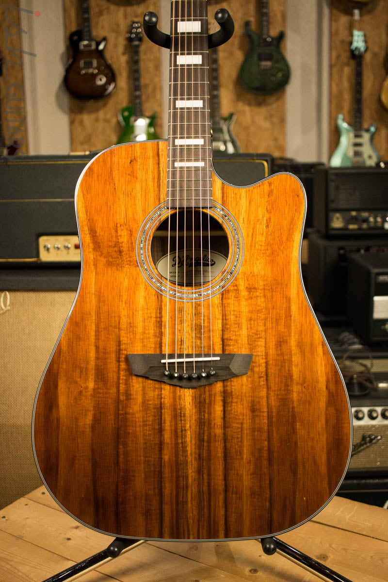 D’Angelico Premier Bowery Koa Acoustic Electric Guitar