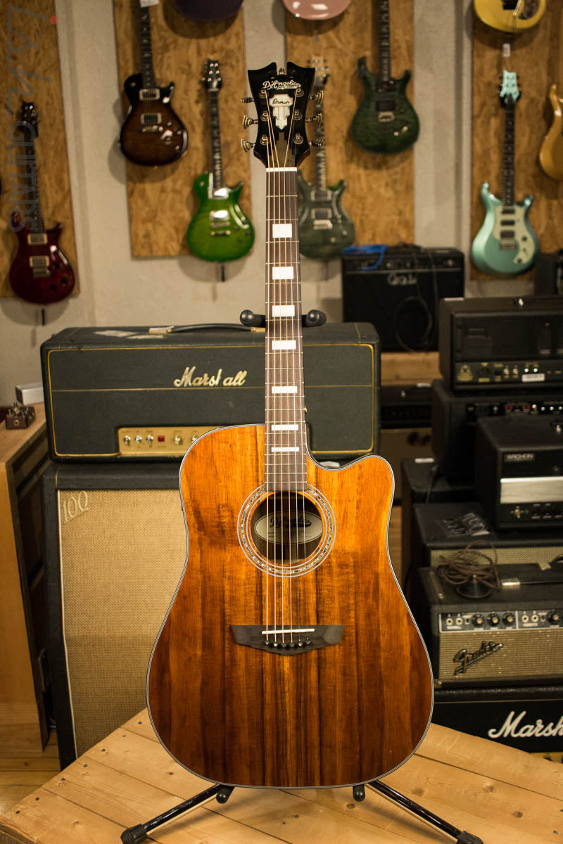 D’Angelico Premier Bowery Koa Acoustic Electric Guitar
