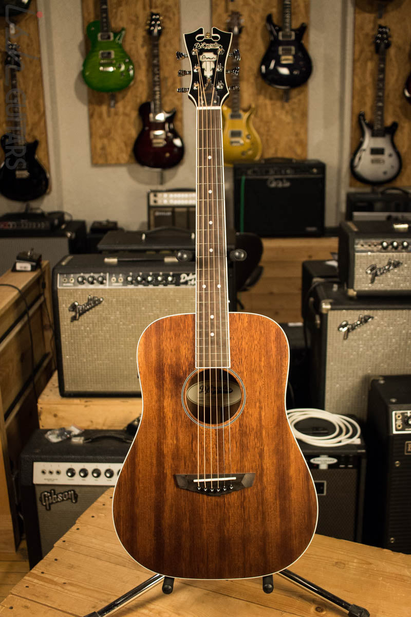 D’Angelico Premier Niagara Acoustic Guitar Natural Mahogany Finish