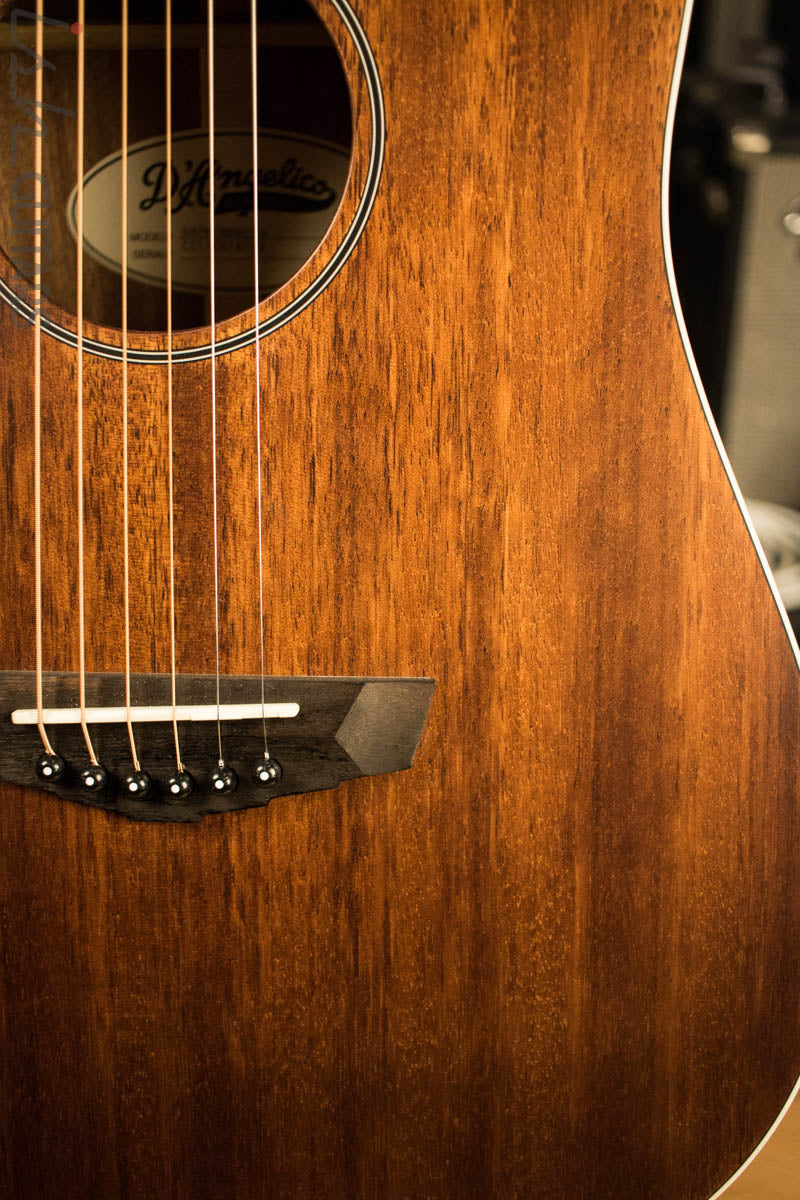D’Angelico Premier Niagara Acoustic Guitar Natural Mahogany Finish