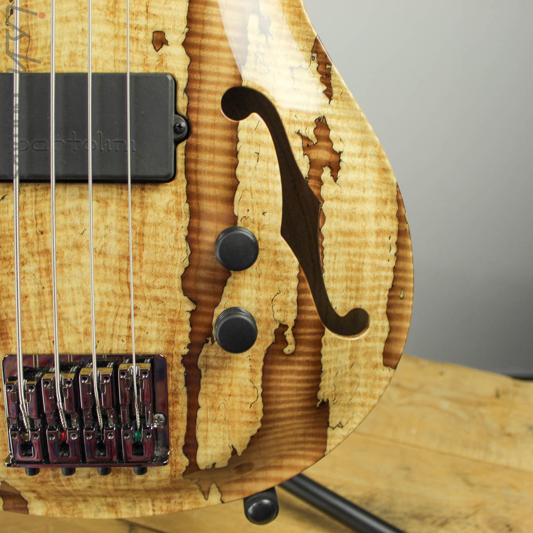 2018 PRS Private Stock Short Scale Hollowbody Bass Spalted Maple