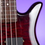 2010s Spector Legend Classic 4-String Bass Black Cherry High Gloss