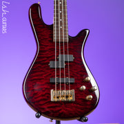 2010s Spector Legend Classic 4-String Bass Black Cherry High Gloss