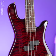 2010s Spector Legend Classic 4-String Bass Black Cherry High Gloss