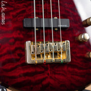 2010s Spector Legend Classic 4-String Bass Black Cherry High Gloss