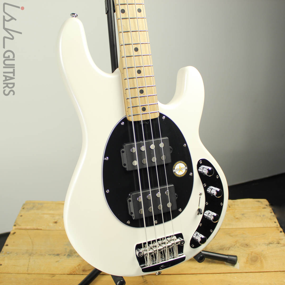 Sterling by Music Man StingRay Ray34HH Pearl White – Ish Guitars