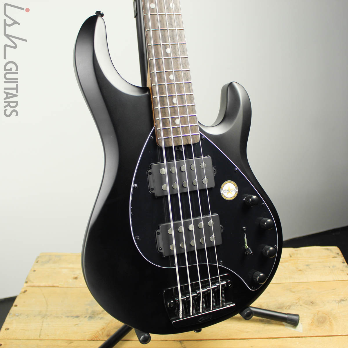 Sterling by Music Man StingRay 5 HH Stealth Black – Ish Guitars