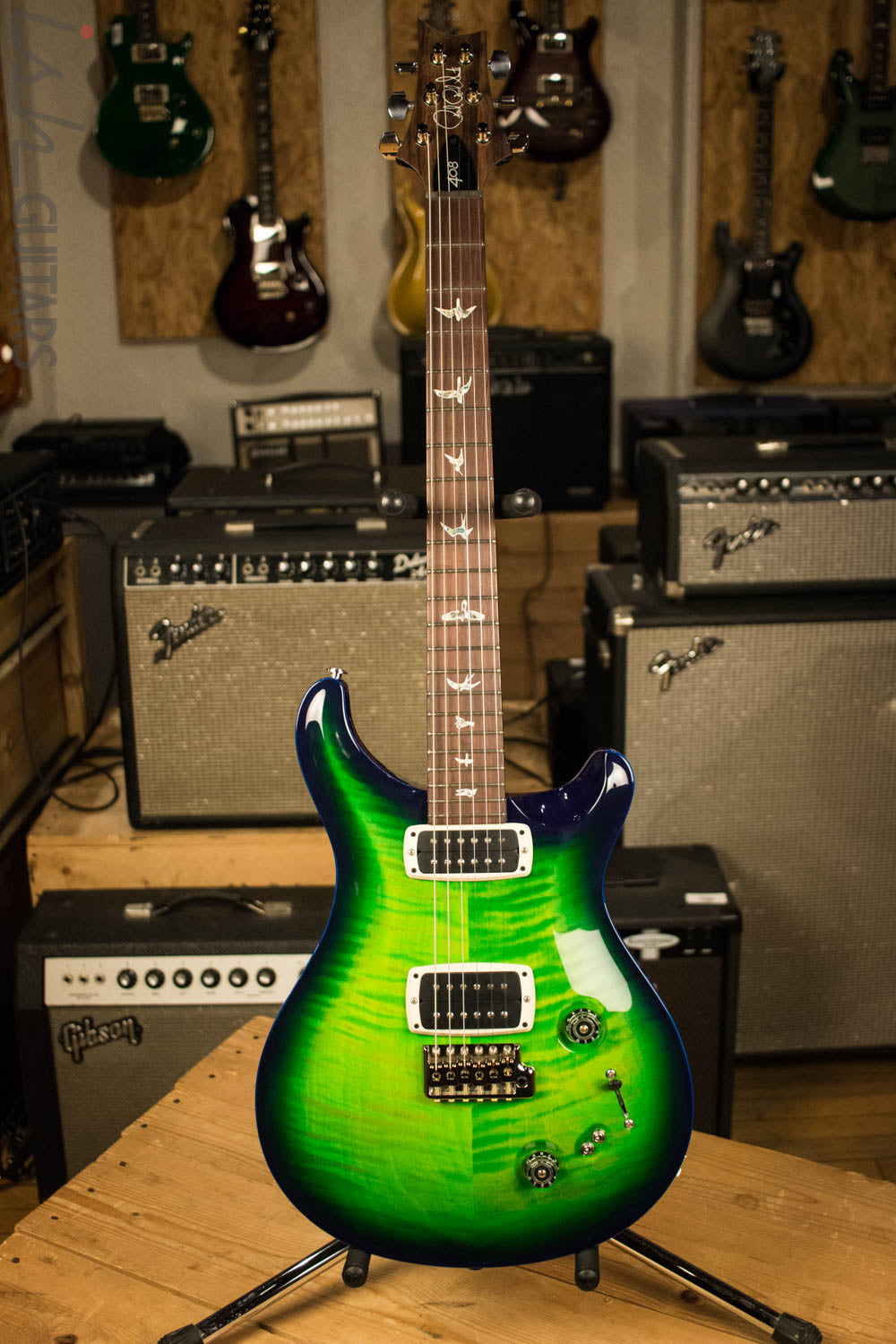 Paul Reed Smith PRS 408 Rare Custom Color Green Blue Burst Electric Guitar