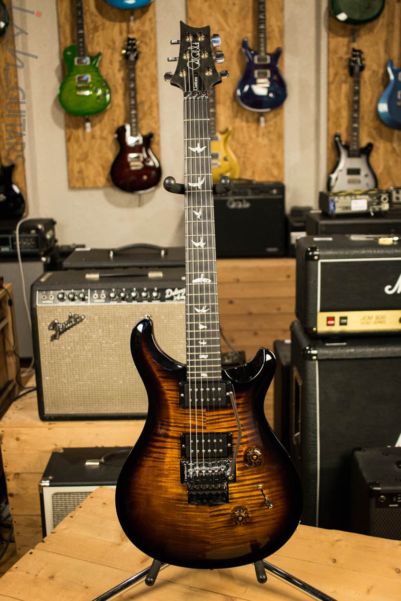Paul Reed Smith PRS Custom 24 Floyd Rose Black Gold Burst Non 10 Top