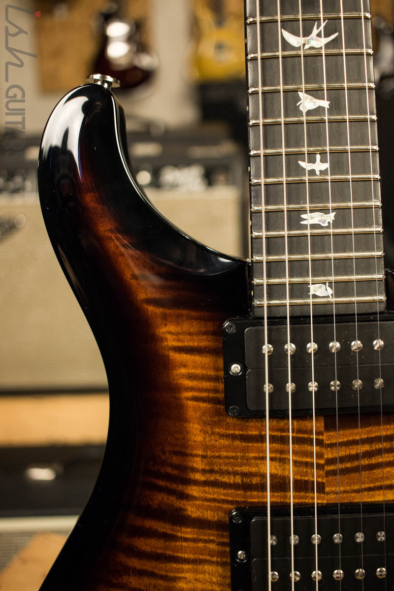 Paul Reed Smith PRS Custom 24 Floyd Rose Black Gold Burst Non 10 Top