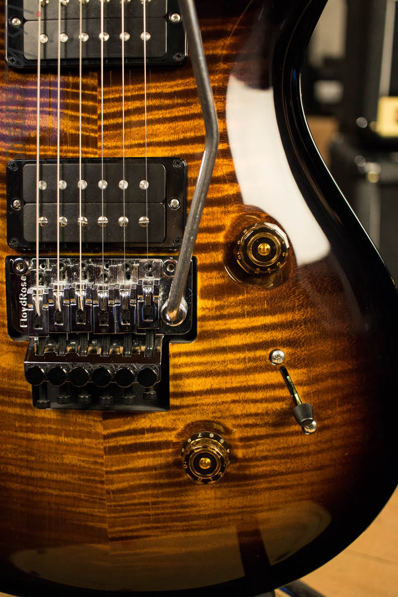 Paul Reed Smith PRS Custom 24 Floyd Rose Black Gold Burst Non 10 Top