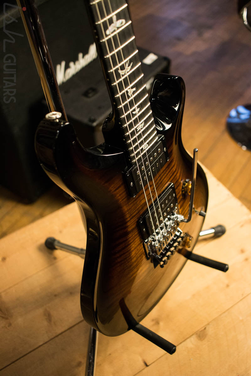 Paul Reed Smith PRS Custom 24 Floyd Rose Black Gold Burst Non 10 Top