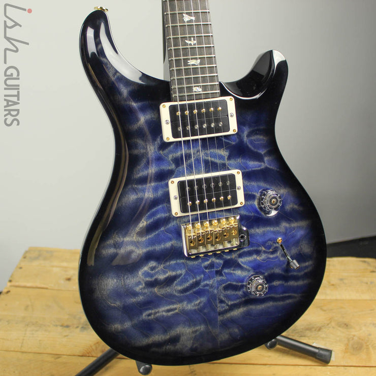 2018 Paul Reed Smith Custom 24 Quilted Maple 10 Top River Blue Smokewrap Burst