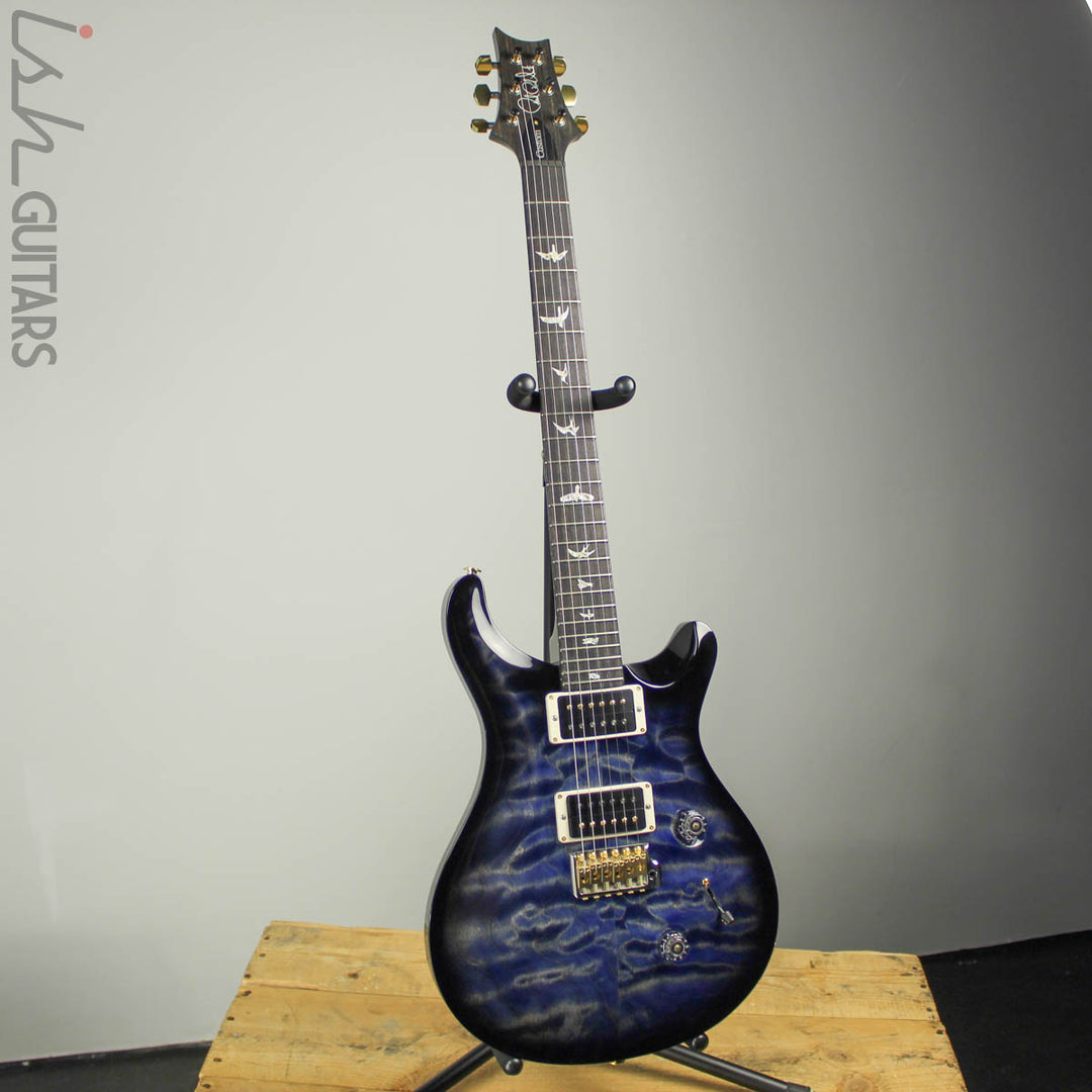 2018 Paul Reed Smith Custom 24 Quilted Maple 10 Top River Blue Smokewrap Burst