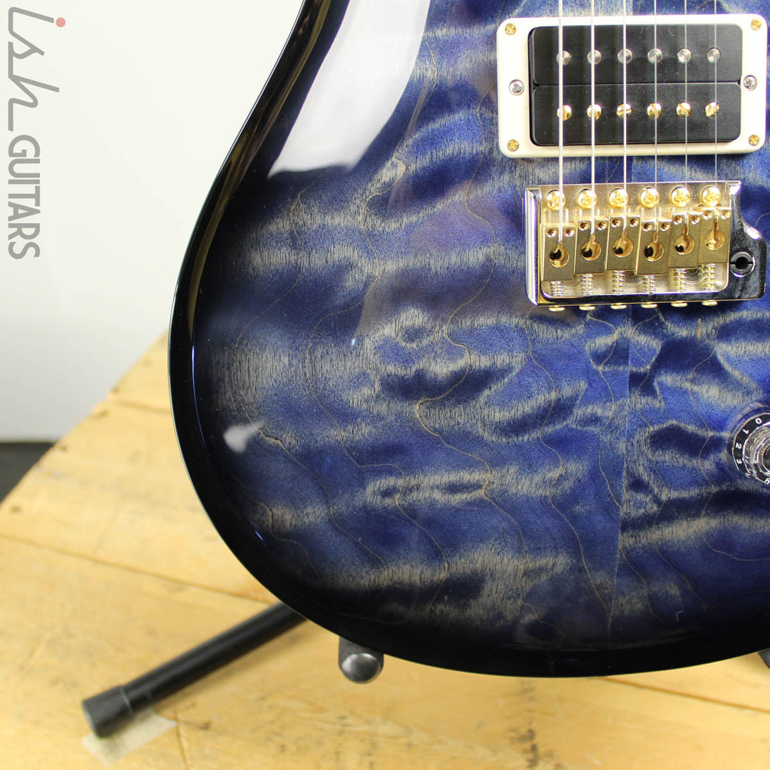 2018 Paul Reed Smith Custom 24 Quilted Maple 10 Top River Blue Smokewrap Burst