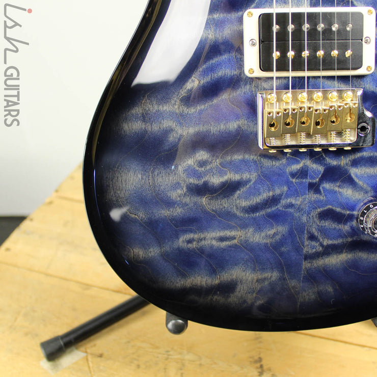 2018 Paul Reed Smith Custom 24 Quilted Maple 10 Top River Blue Smokewrap Burst