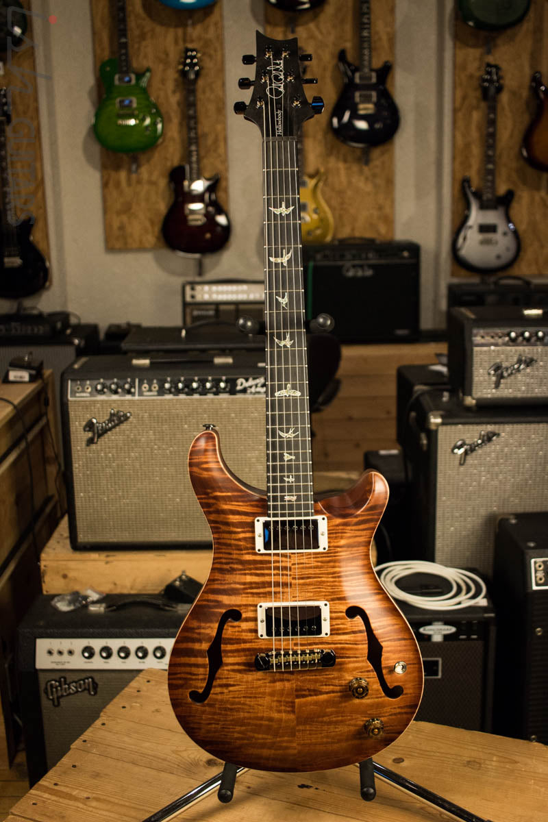Paul Reed Smith Wood Library Hollowbody 1 Ebony Fretboard Copperhead Burst