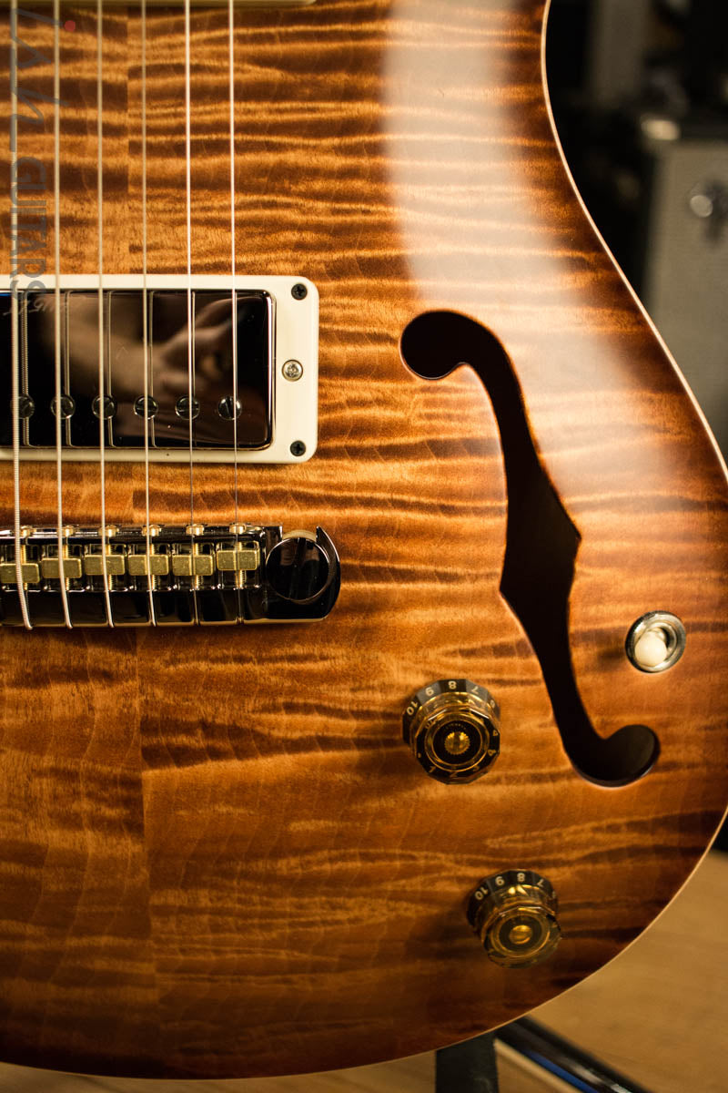 Paul Reed Smith Wood Library Hollowbody 1 Ebony Fretboard Copperhead Burst