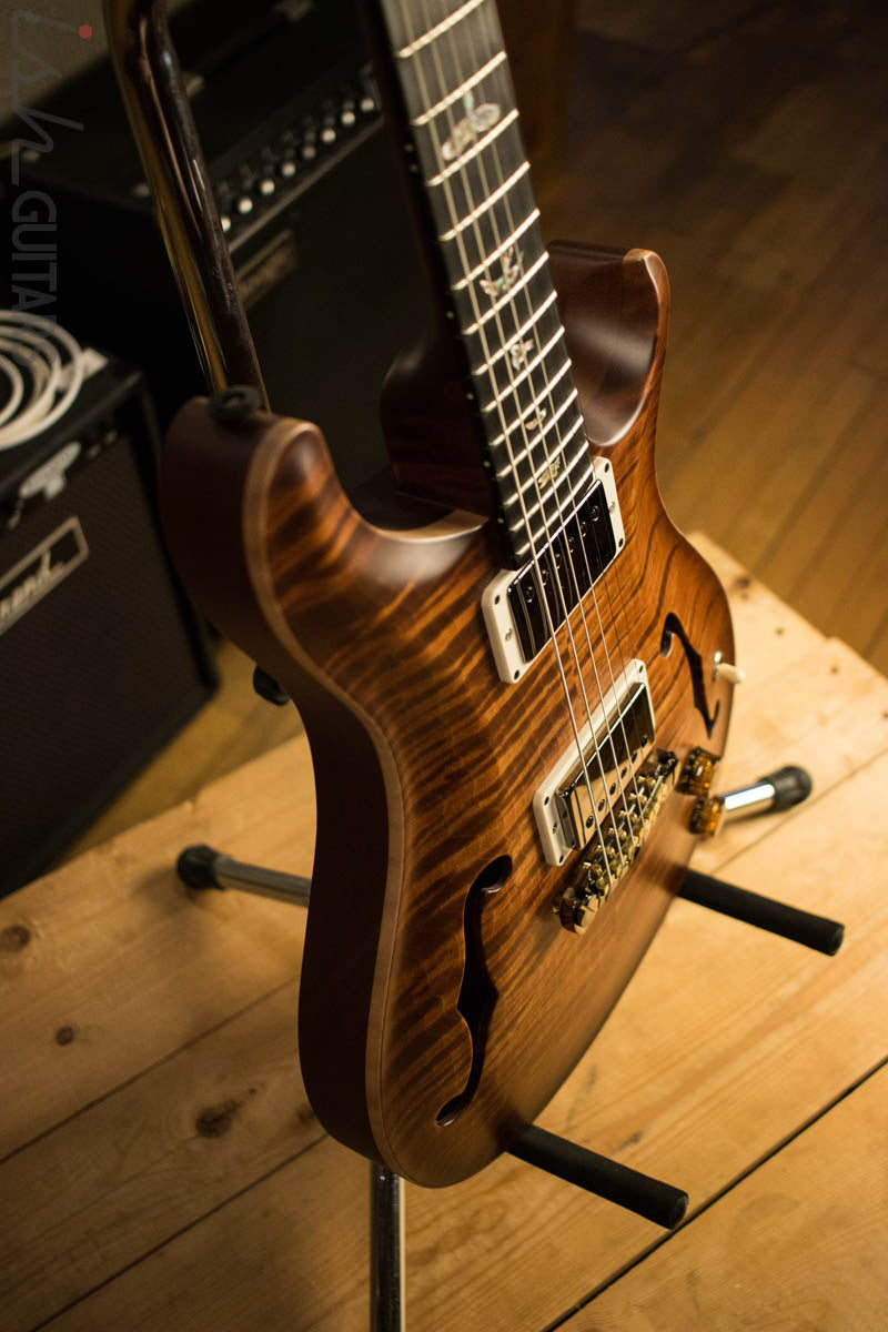 Paul Reed Smith Wood Library Hollowbody 1 Ebony Fretboard Copperhead Burst