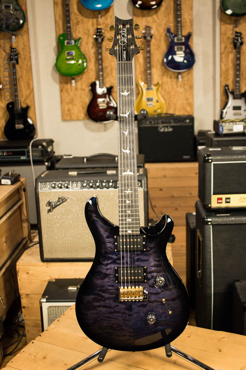 PRS Custom 24 Quilt 10 Top Custom Color Faded Purple Burst Ebony