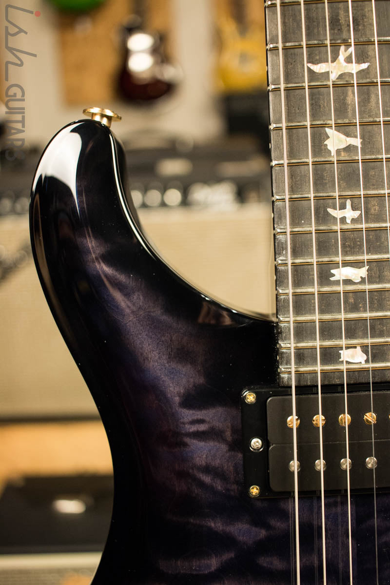 PRS Custom 24 Quilt 10 Top Custom Color Faded Purple Burst Ebony