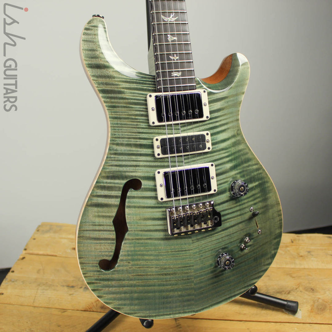 2018 Paul Reed Smith Wood Library Special 22 Semihollow Trampas Green